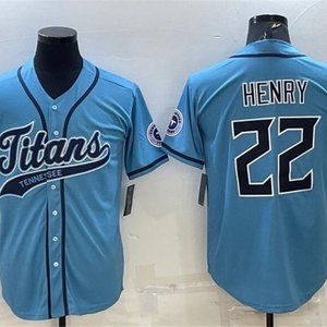 Men's Derrick Henry Titans Baseball Jersey XL